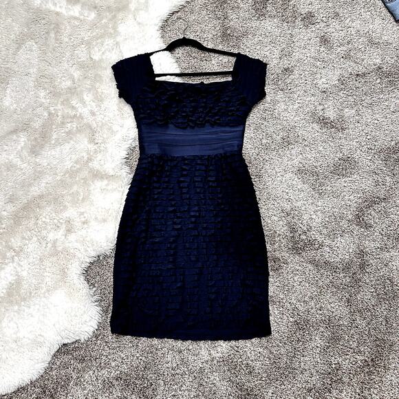 Max Studio Square Neck Ruffle Dress Size Small - Picture 1 of 6